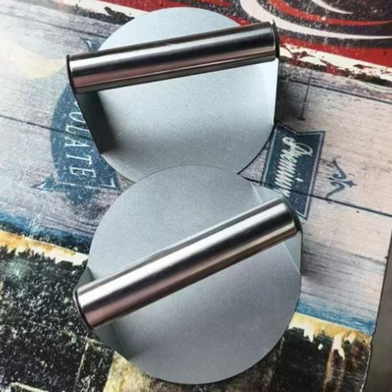 Stainless Steel Dumpling & Baozi Press: Round Presser for Dough Wrappers & Meat Patties, Home Use Griddle Tool.