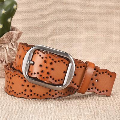 Hollow Needle Buckle Women's Belt - Casual Belt for Jeans