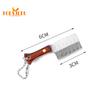 Mini Box Cutter,Stainless Sharp Blade,Exquisite Polished,Keychain Pendant,Hanging Hole,Rust-Resistant,Pocket Cutter Package Opener Cutter with Cover