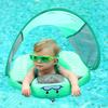 Mambobaby Infant & Toddler Inflatable-Free Float with Sun Canopy for Swimming Pool