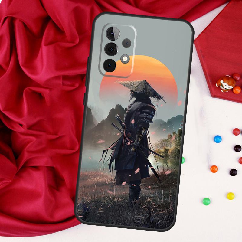 Japan Samurai Ninja For Samsung Galaxy A52 A32 A22 A54 A14 A16 A26 A36 A56 A55 A35 A05 A06 A15 A53 A33 A13 Case