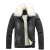 Herren Casual Perforierte Denim Plüschwaschjacke