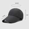Sombrero para el sol para hombre, gorra de béisbol de ala larga transpirable de secado rápido de verano, gorra de pesca al aire libre de Color sólido