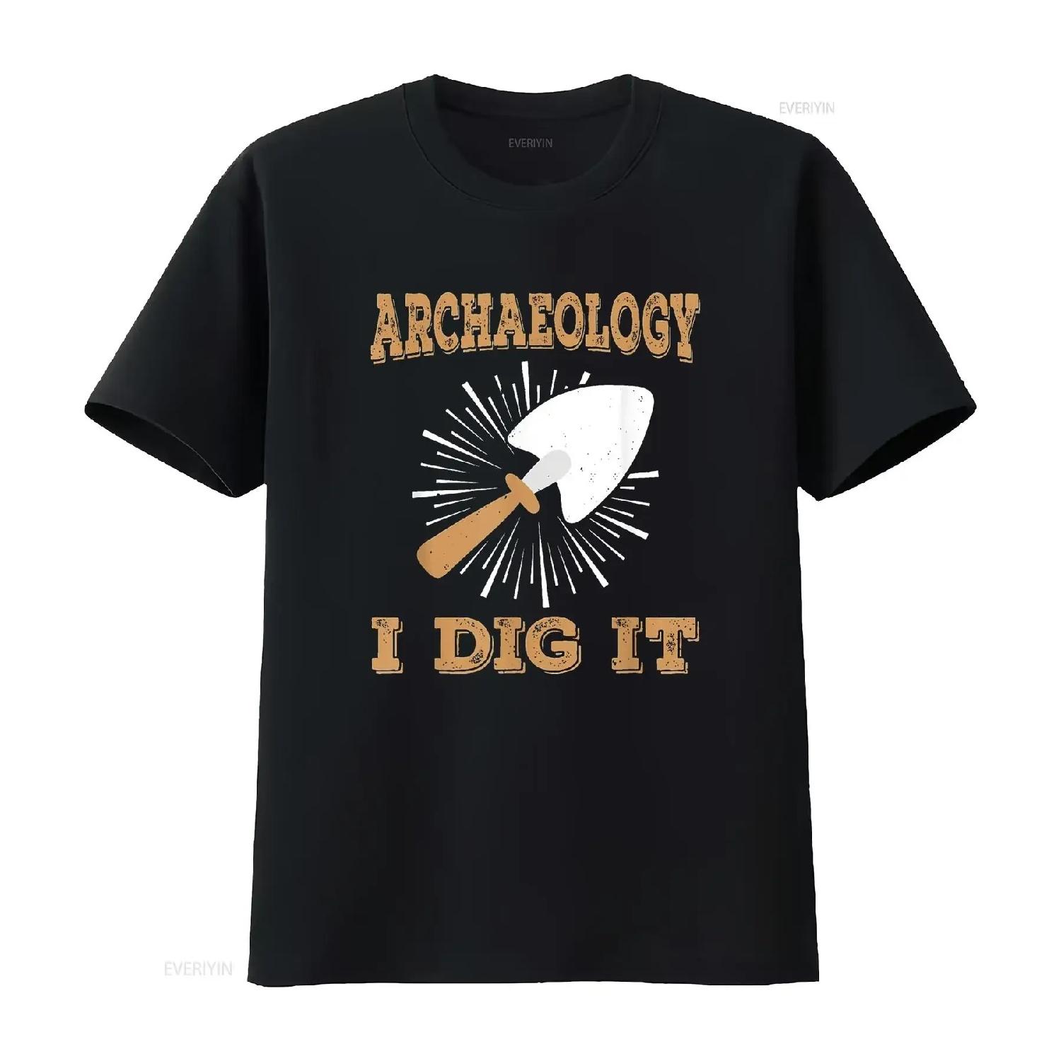 Womens Archeology I Dig It Antique Archaeologist Archaeology T Shirt Black 2XL vintage Washed Slightly Soft Casual Breathable S чёрный