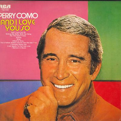 LP-skiva PERRY COMO And I Love You So RVP6367 RCA 1979 Japan Obi Pop Begagnad