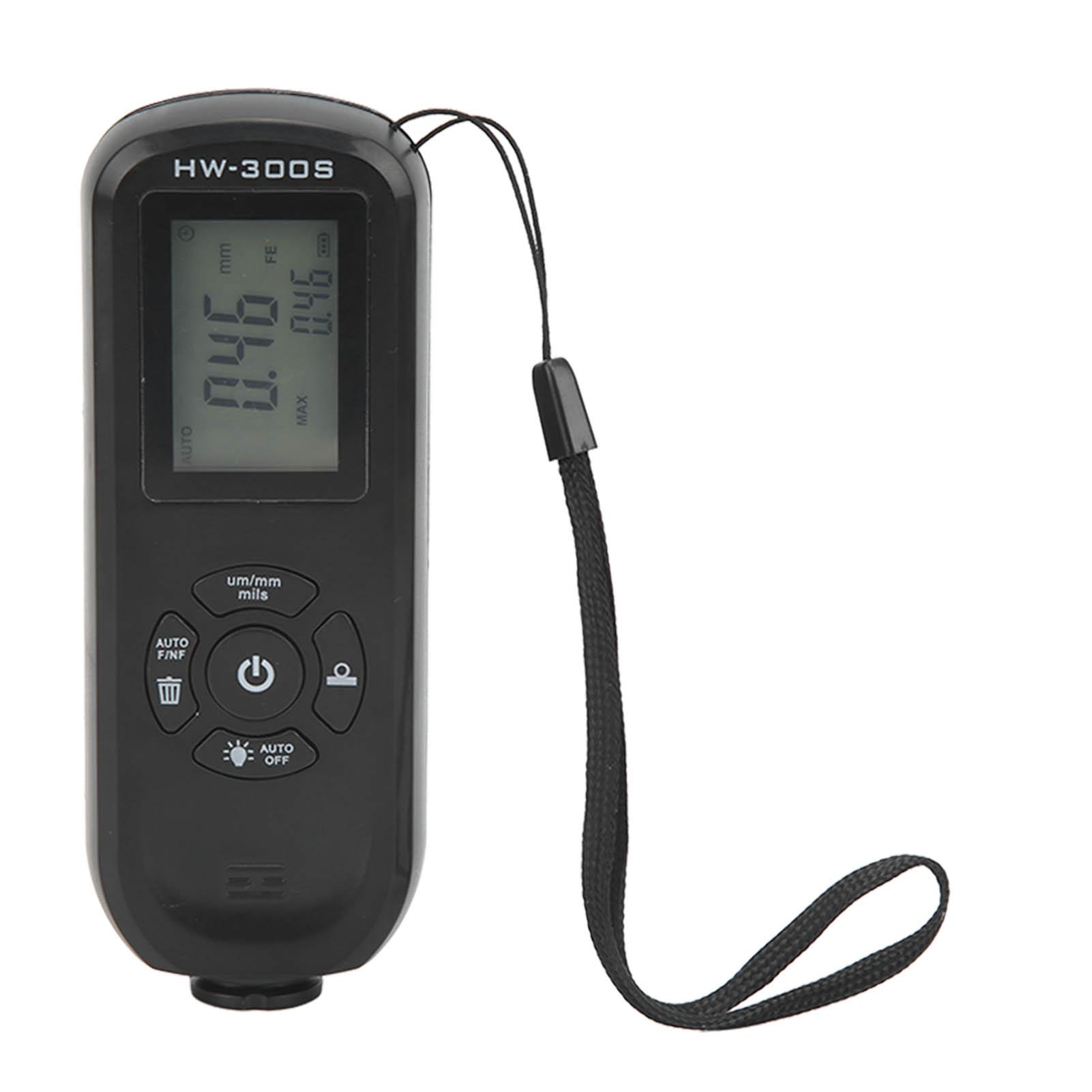 

Paint Coating Thickness Gauge Depth Meter 3 Units Um mm Mils for Manufacturing Vertical Screen чёрный