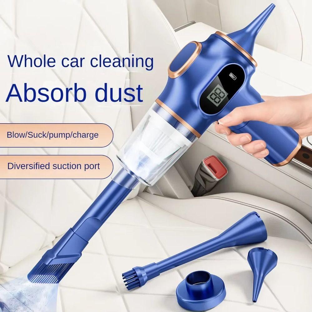 LCD Display Car Vacuum Cleaner 4500Pa High Power Portable Vacuum Cleaner  Car Cleaning