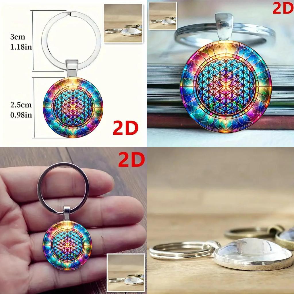 Kaleidoscope Keychain Jewelry Zinc Alloy Multifunctional Gift For Family Friends