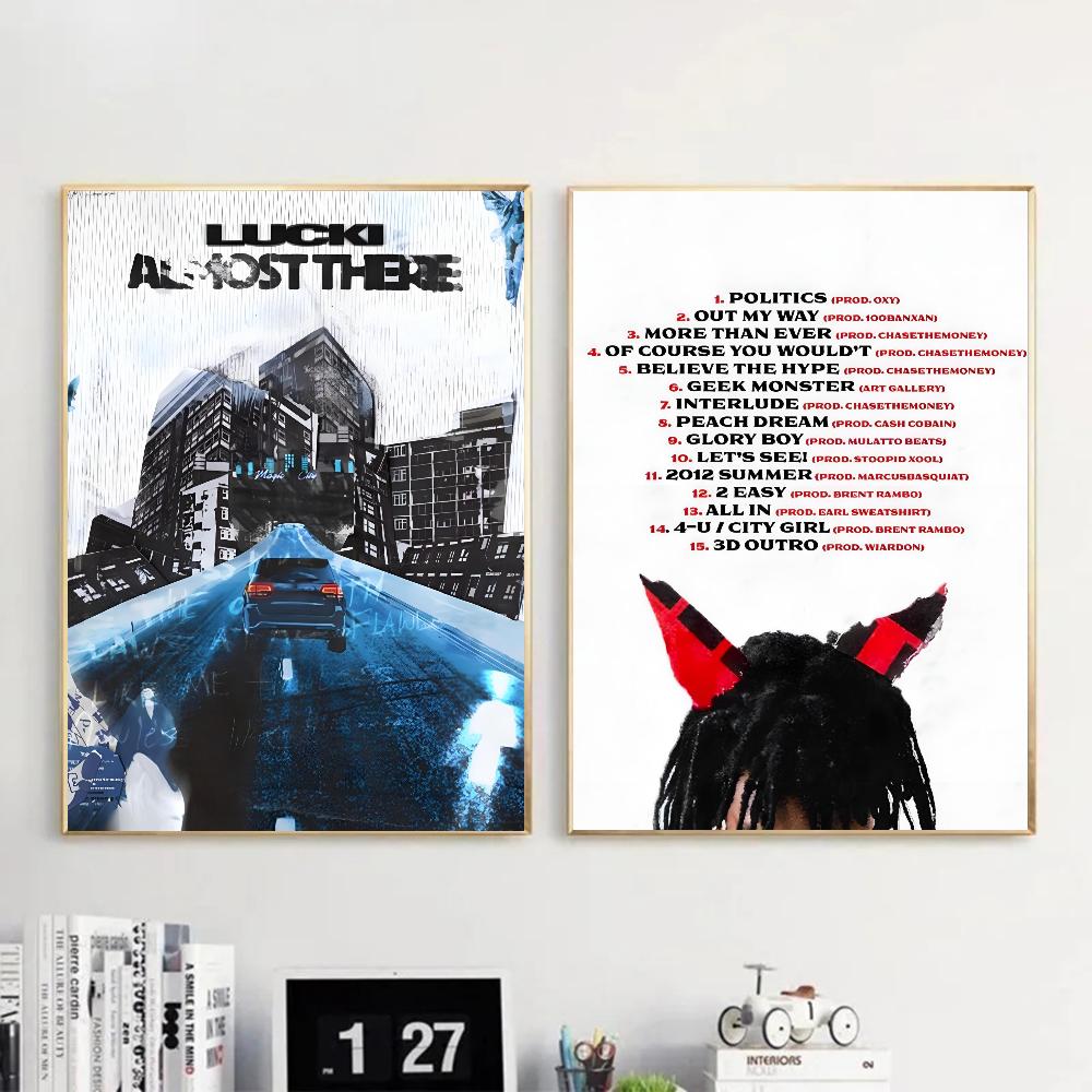 1pc Lucki Rapper 2 Faced Pt 2 Poster HD Posters Home Room Bar Cafe Decor Art Wall Painting Picture
