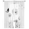 Dandelion Pattern Modern Tulle Curtains for Living Room Bedroom Home Kitchen Window Sheer Curtains