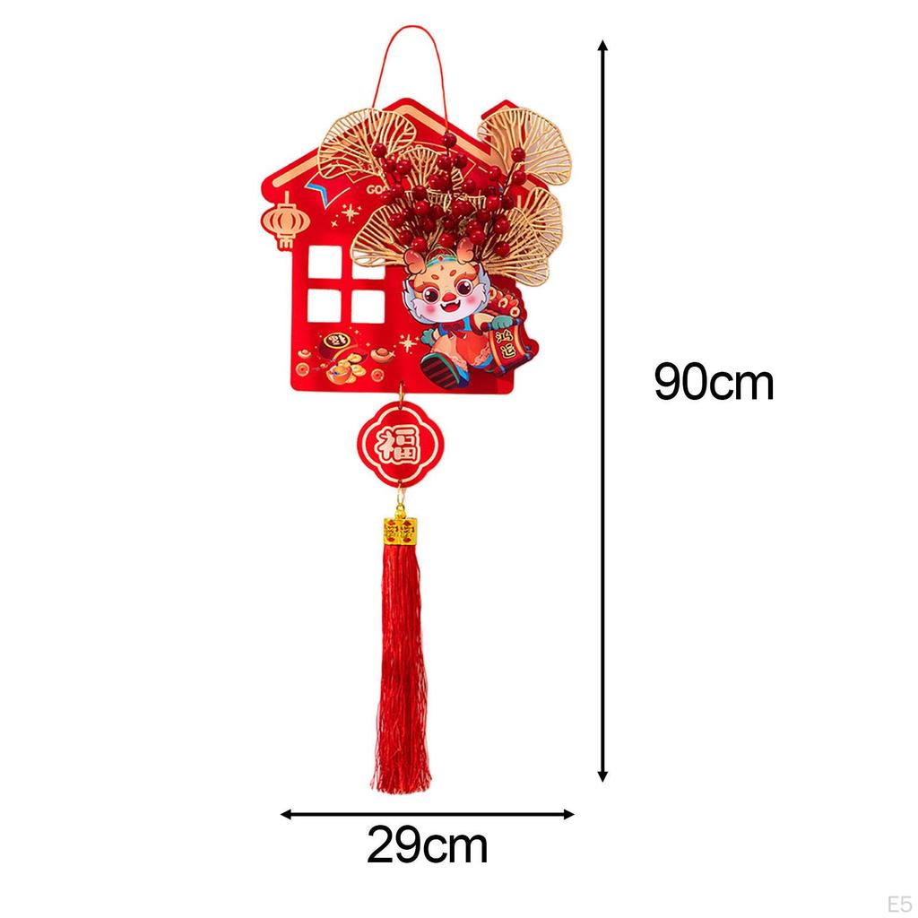Chinese Year Hanging Decoration Charm Tassel Dragon Ornament for Holiday