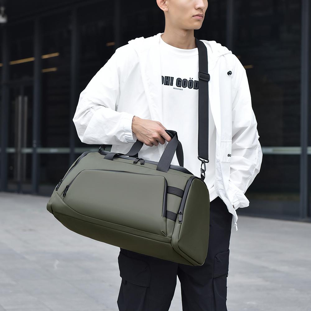 Trocken- und Nass-getrennte Reisetasche für kurze Strecken Tragbare multifunktionale Sport- und Fitnesstasche für Herren Schultertasche mit großer Kapazität