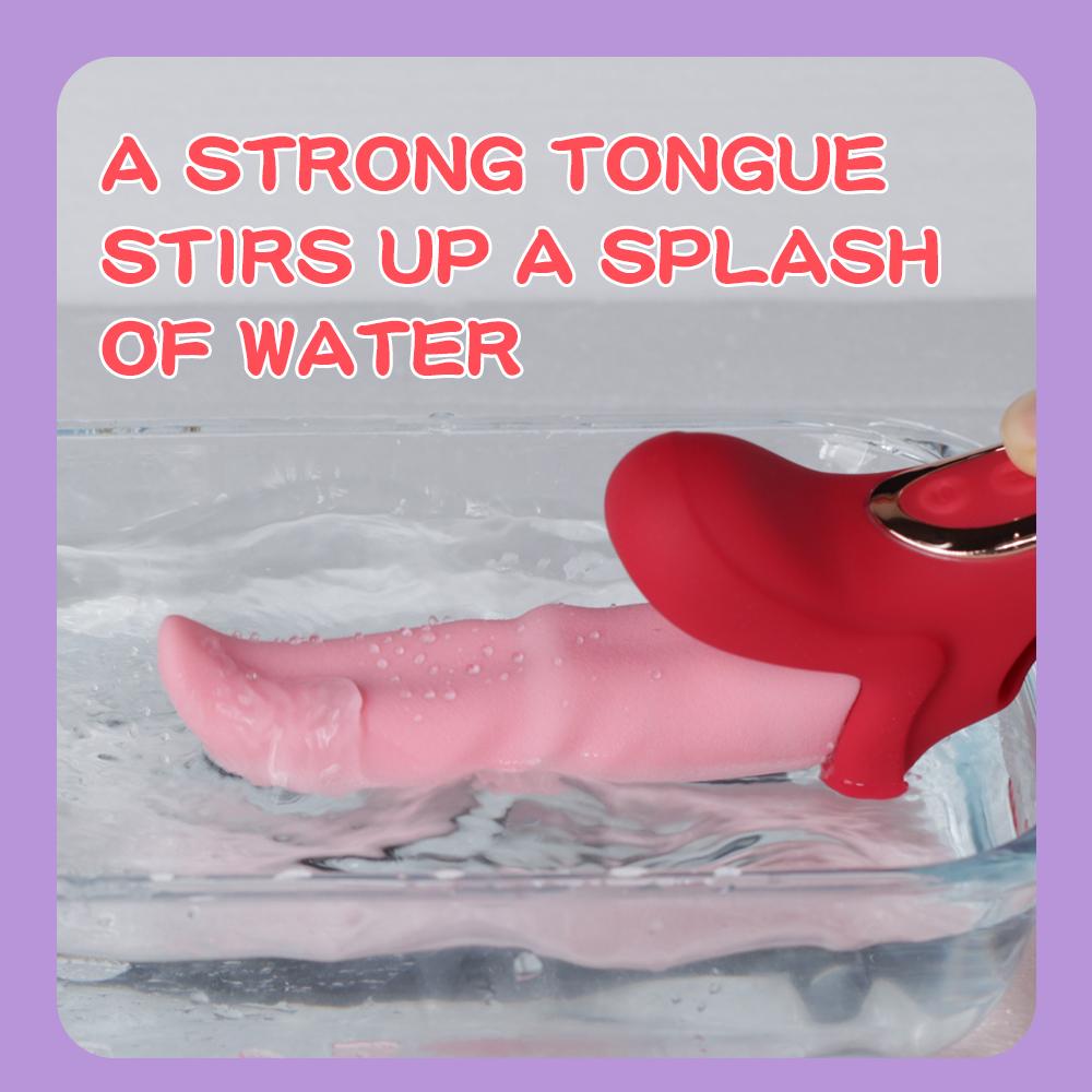 Tongue Vibrator Clitoral Tongue Licking Sexy Adult G-Spot Stimulator Vagina Massager Vibrator Tongue Licking Swing Vibrator Female Adult Sex Toy