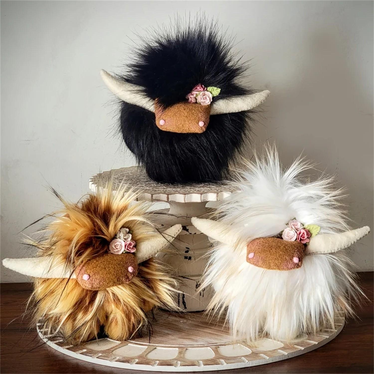 

Набор украшений для многоуровневого подноса Highland-Cow, домашний декор, стол, кухонный многоуровневый поднос One Size