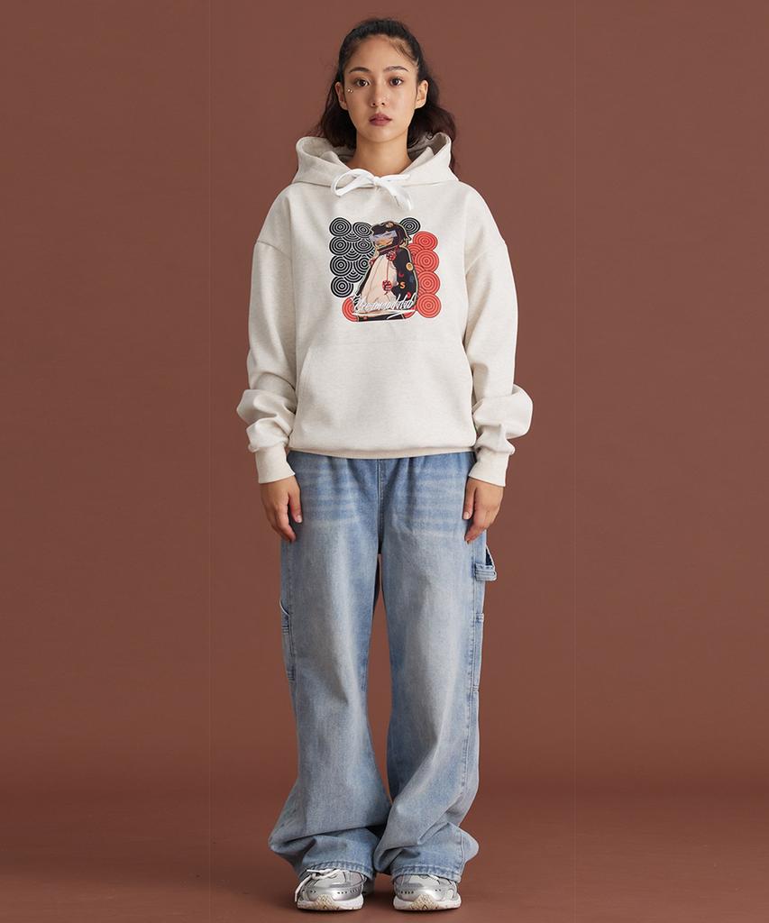 Dice Girl Hoodie Oatmeal