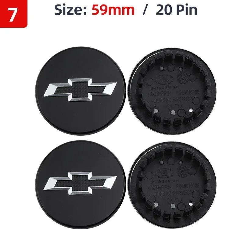 Bxhm8 4τμχ 53mm 58mm 59mm 64mm Καλύμματα Κέντρου Τροχών Αυτοκινήτου για Chevrolet Silverado Cavalier Equinox RS Trailblazer Spark