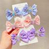 2PCS Children's Hair Hairpin Headwear, Sweet Three-dimensional Crown Clip for Baby Girls, Princess Mesh, Bow Hair Clip