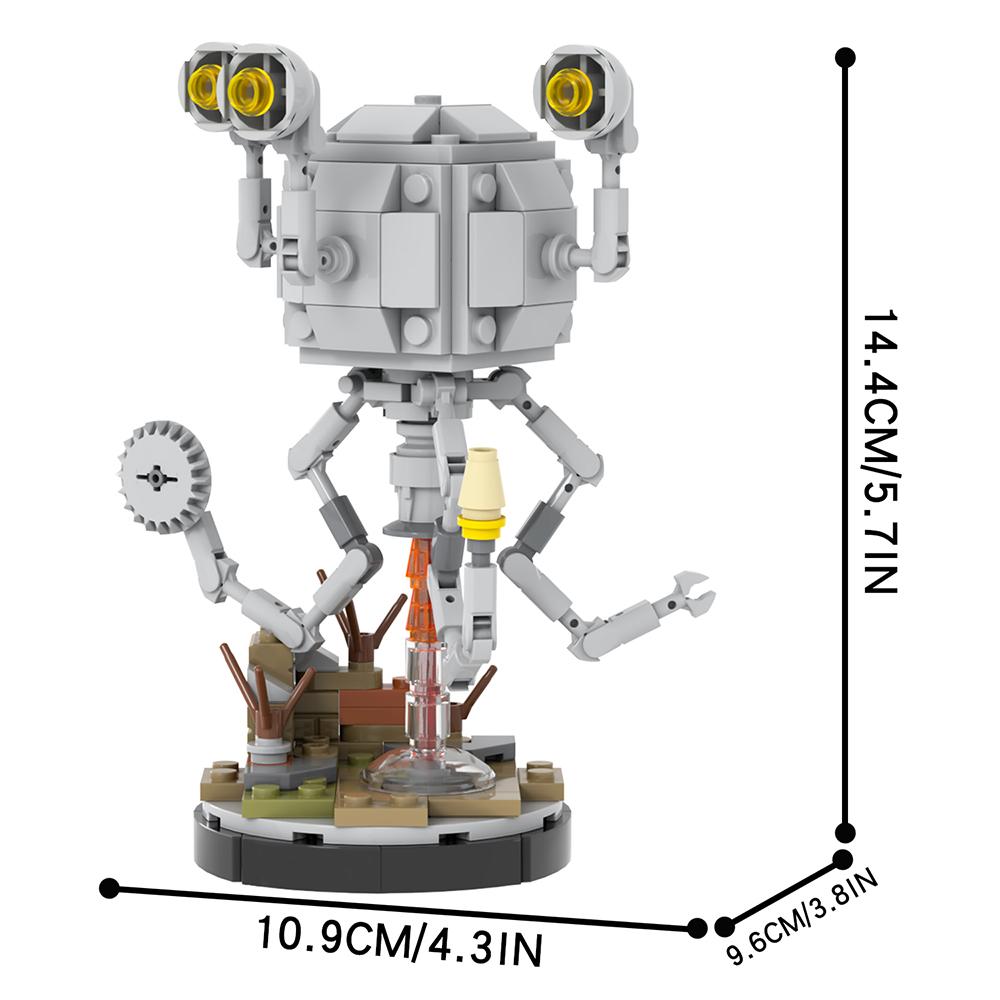 MOOXI Game Series 186Pcs MOC Bricks Mr Handy Multipurpose Robot DIY Building Blocks Kids Toys For Children Birthday Gift MOC1553