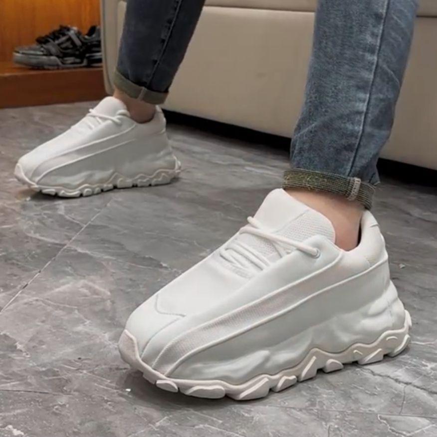 

Niche Design Sense Street Style Thick-soled Couple Men s Height Increase Women s Super Fire Casual Sports Dad Shoes 36
