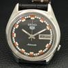 VINTAGE SEIKO 5 AUTOMATIC 7009A JAPAN MENS BLACK COLOR DIAL WATCH a708588-1