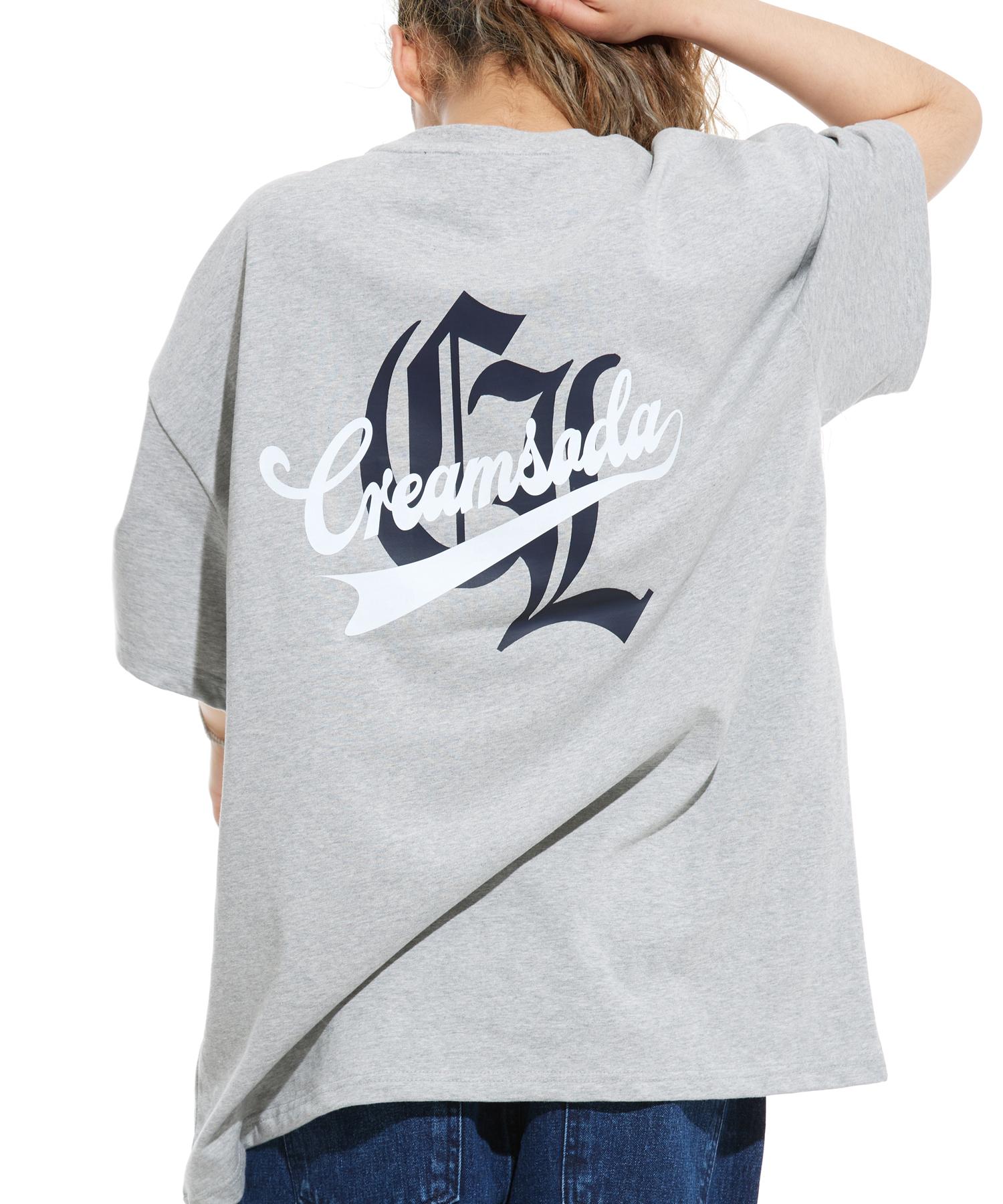 Cream Soda Lab Lab Old Ciel Oversized Pocket Short Sleeve T-Shirt Gray Navy Xl