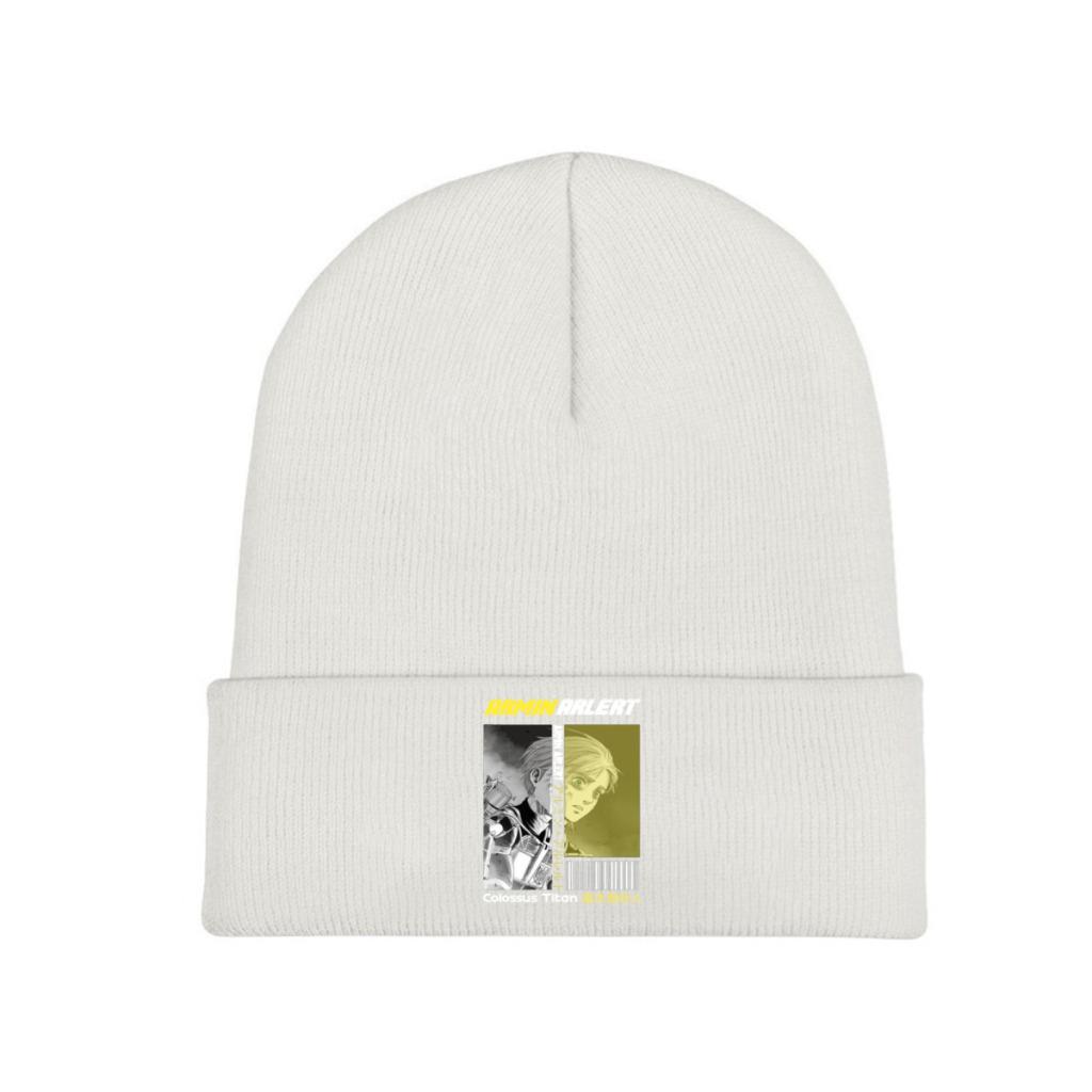 Armin Arlert AOT Colossus Titan Attack On Titan Knitted Caps for Women Unisex Skullies Beanies Winter Hat Shingeki No Kyojin Caps