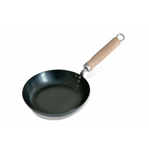 Kyoto Katsugu 20cm Iron Frying Pan, Pre-seasoned, Made In Japan