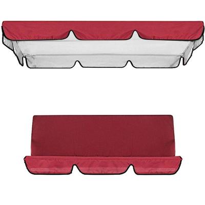 ABWR-Sunshade For Swing Pew 2/3 Seater Garden Swing Chair Cover Polyester Taffeta Waterproof Canopy Tools