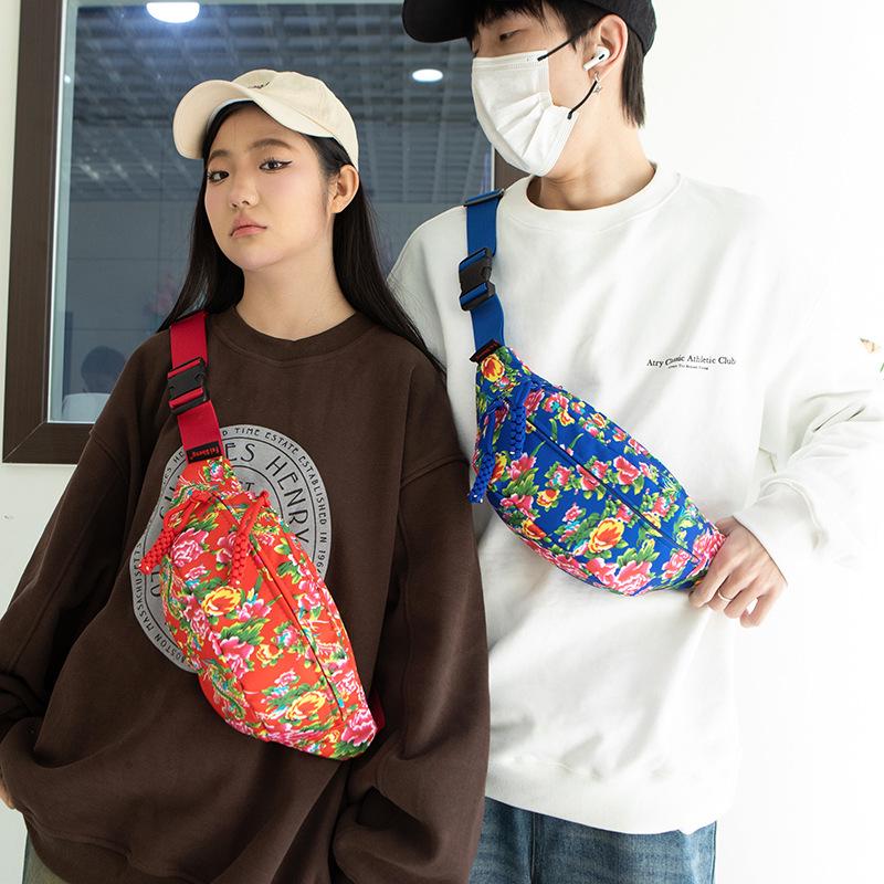 

Ladies Versatile Winter Floral Crossbody & Waist Bag синий