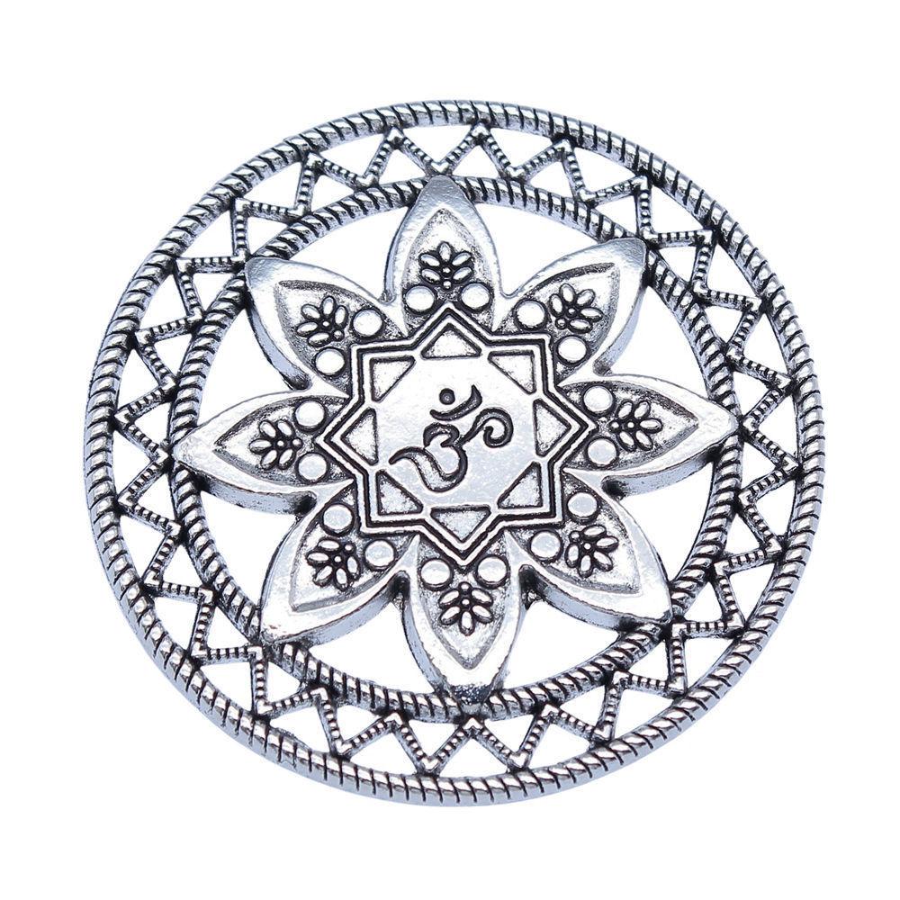 Om Lotus Charms Sports Pendants For Spiritual Yoga Themed Jewelry