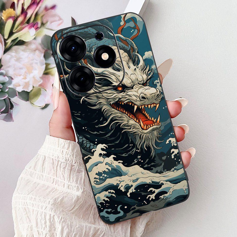 For Tecno Spark 10 Pro Case KI7 Silicone Cute Fashion Flower Cool Painted Soft Back Cover For Techno Spark 10 Pro Phone Case K17