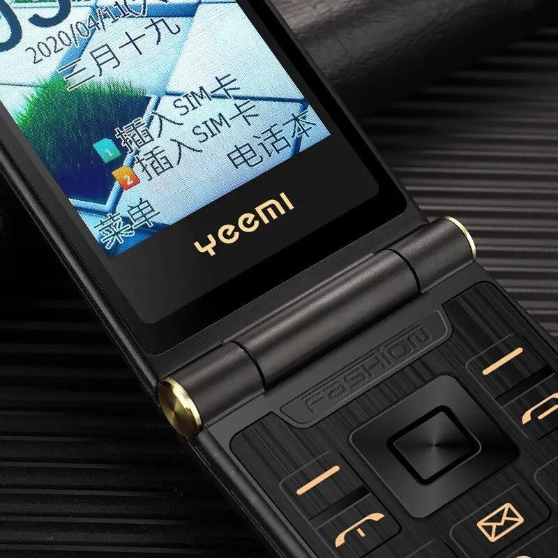 Originalus YEEMI G10-C Naujas mobilusis telefonas 2,8 colio 2G GSM Dvi SIM kortelės MTK FM Mp3/Mp4 Bluetooth Pigus atlenkiamas mobilusis telefonas