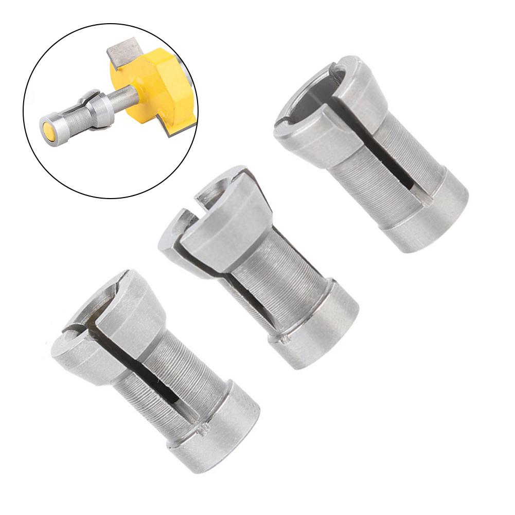 3pcs Alloy Steel Collet Chuck Rod Extensions for Router Bits Designed for Molding Machines with 6 6 35 8mm Bit Compatibility