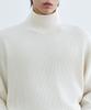 Musinsa Standard [Victoria Wool] Minimal Ribbed Turtleneck Knit [Cream]