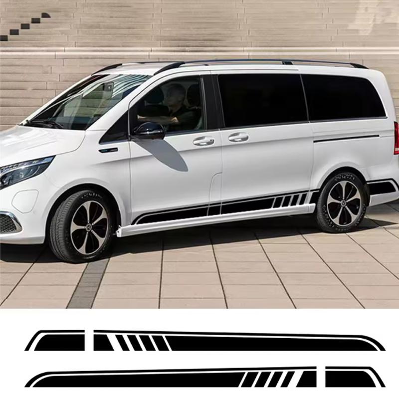 2PCS Car Stickers For Mercedes Benz Vito V Class Viano W447 V260 W639 W638 Marco Polo Camper Van Tuning Accessories Vinyl Decals VU6
