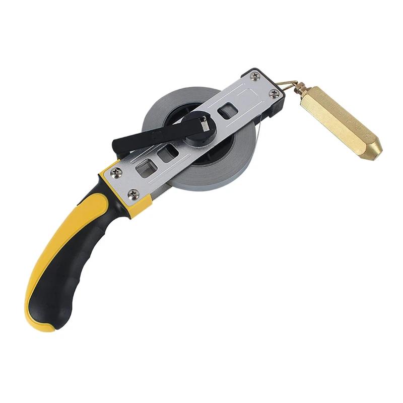 10/15/20/30M Oil Tank Gauging Tapes Measuring Ruler Carbon Steel Oil Gauging Tape With Brass Plumb Bob Tape Measure
