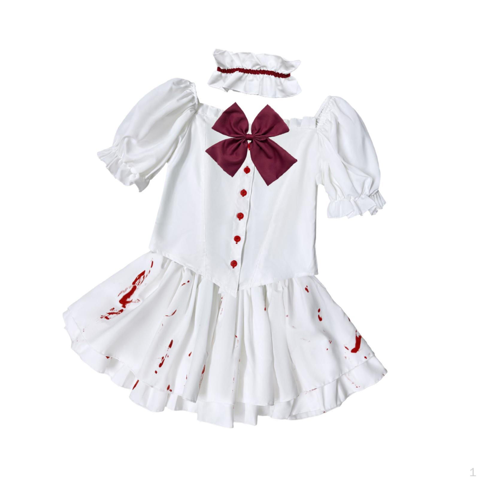 

Halloween Maid Costume Outfit for Daily Wear Masquerade Birthday Dress up S