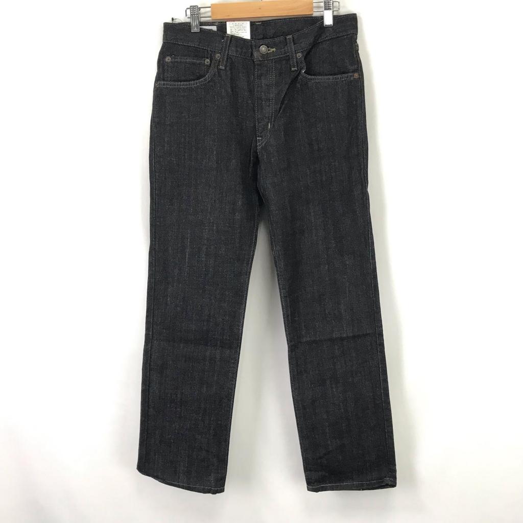 NEW Tag Unused Japan EDWIN 402 Black Denim Pants W29 Men's M Inset 74cm Gray Bottoms(USED)