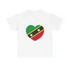 Heart Flag of Saint Kitts and Nevis - T Shirt