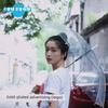 Transparenter Regenschirm mit langem Griff, Manuell, Hoher Ästhetikwert, 8 Speichen, Koreanischer Stil, Transparenter Regenschirm im Instagram-Stil, Student Influencer