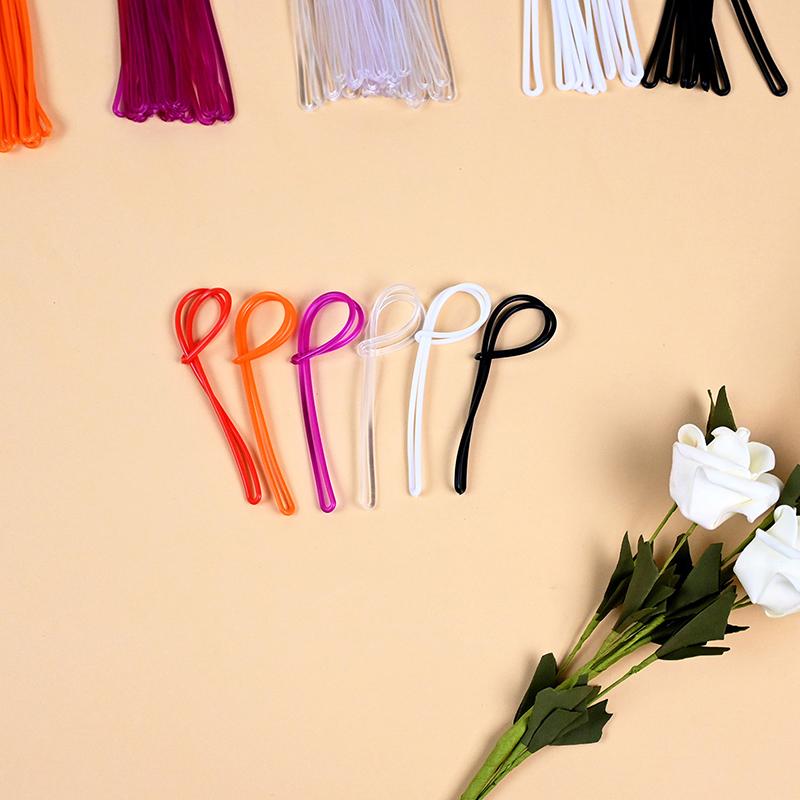 50Pcs Travel Tags Plastic Bag Loops Colorful Luggage Id Label Strap Holder Lanyard Portable Travel Accessories