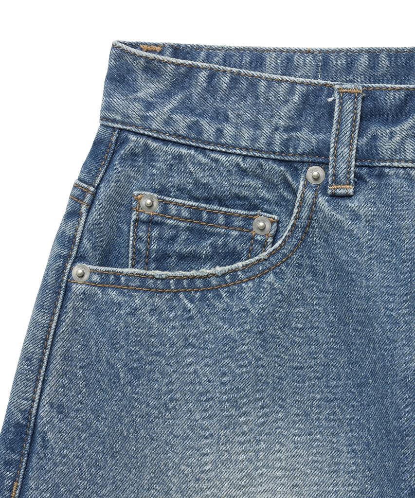 Yale Denim Mini Skirt_Light Blue