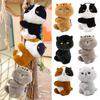 Portable Plush Keychain Cat Cartoon Keyring Plush Doll