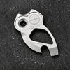 Owl Shaped Titanium Bottle Opener ,EDC Multi Tool with Keychain, Durable Zinc Alloy, Ideal for Camping, Hiking, and Everyday Use