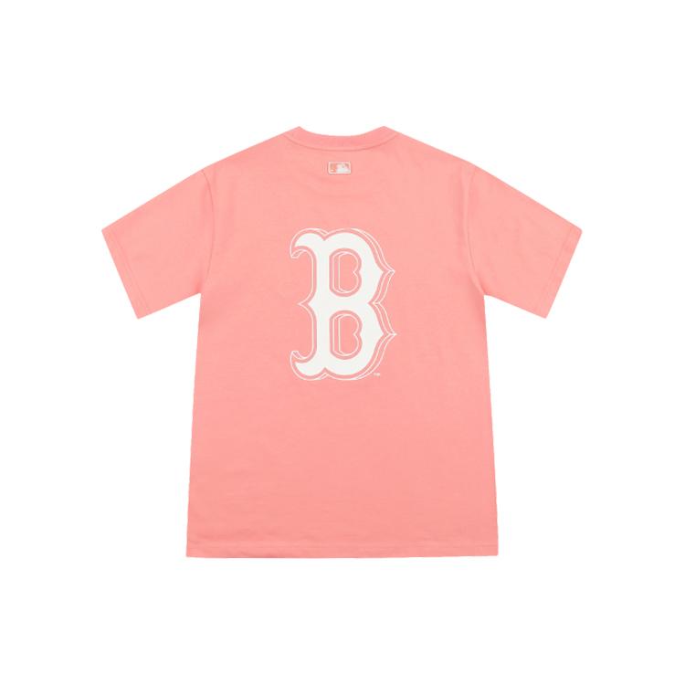 New MLB Set-in Sleeve T-Shirt Unisex Pink 31TS03131-43P