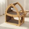 Cat Scratcher House Snug Pet Furniture Comfortable for Living Room, Indoor Cats