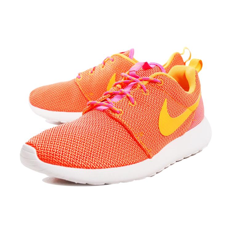 New Nike Rosherun Pink Glow/Atomic Mango Summit White Volt Women's 511882-607