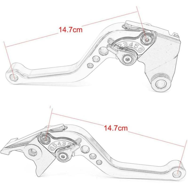 For Suzuki GSX-8R GSX-8S 8T 8TT 2023 2024 2025 Short Brake Clutch Lever CNC Aluminum Alloy Accessories (Black)