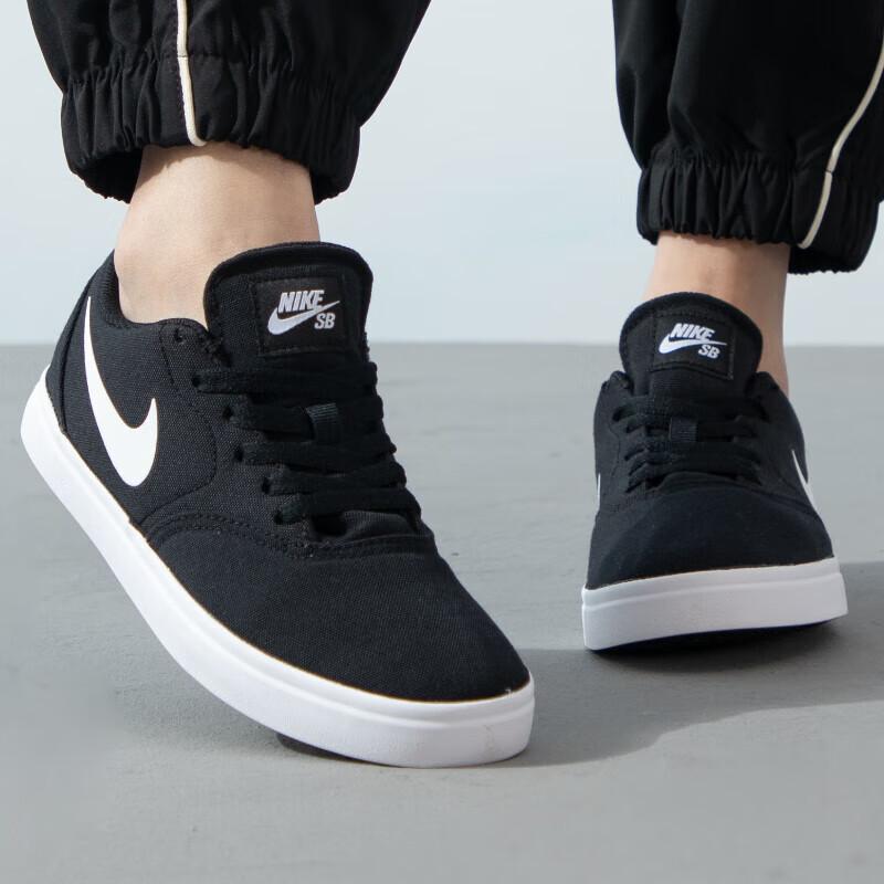 Nike Check Canvas SB GS Černé Dětské Tenisky Bílé 905373-003