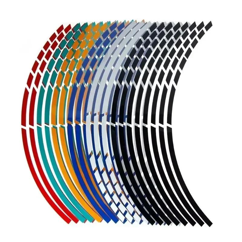 Motorcycle sticker Car Tire Decals Trim Strips Universal Reflective Bike Wheel Sticker Waterproof Wheel Rim Tape  17"18"